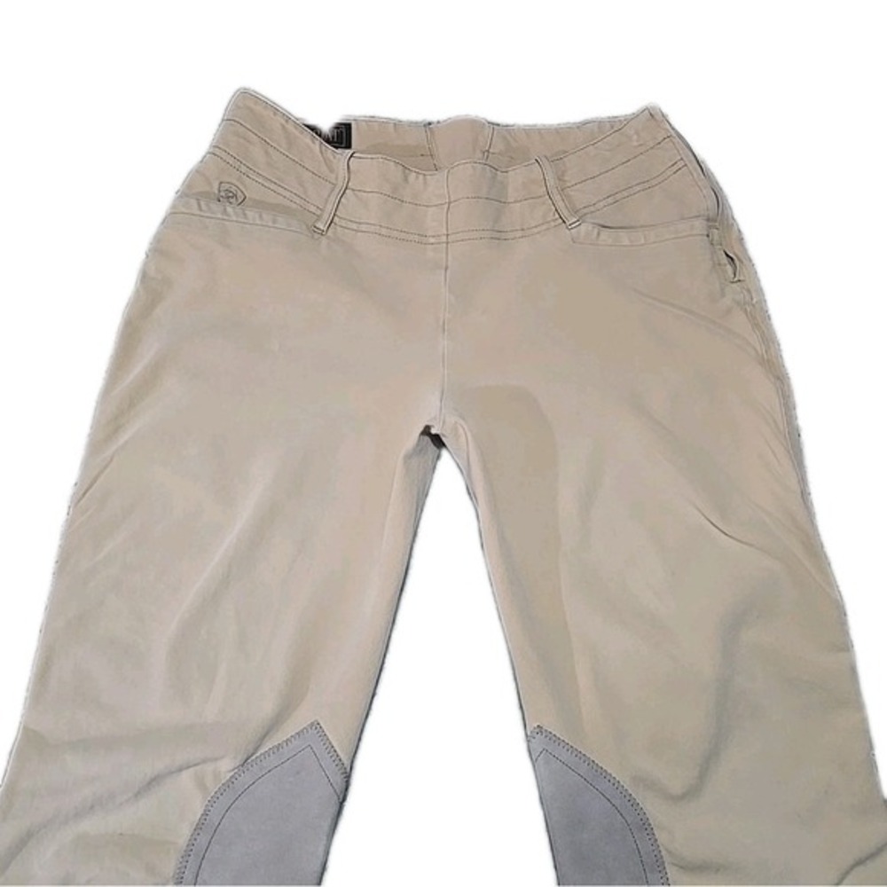Ariat Women's Brittany Low Rise Breeches Suede Grip Riding Pants Beige Tan‎ 26L - Picture 3 of 9